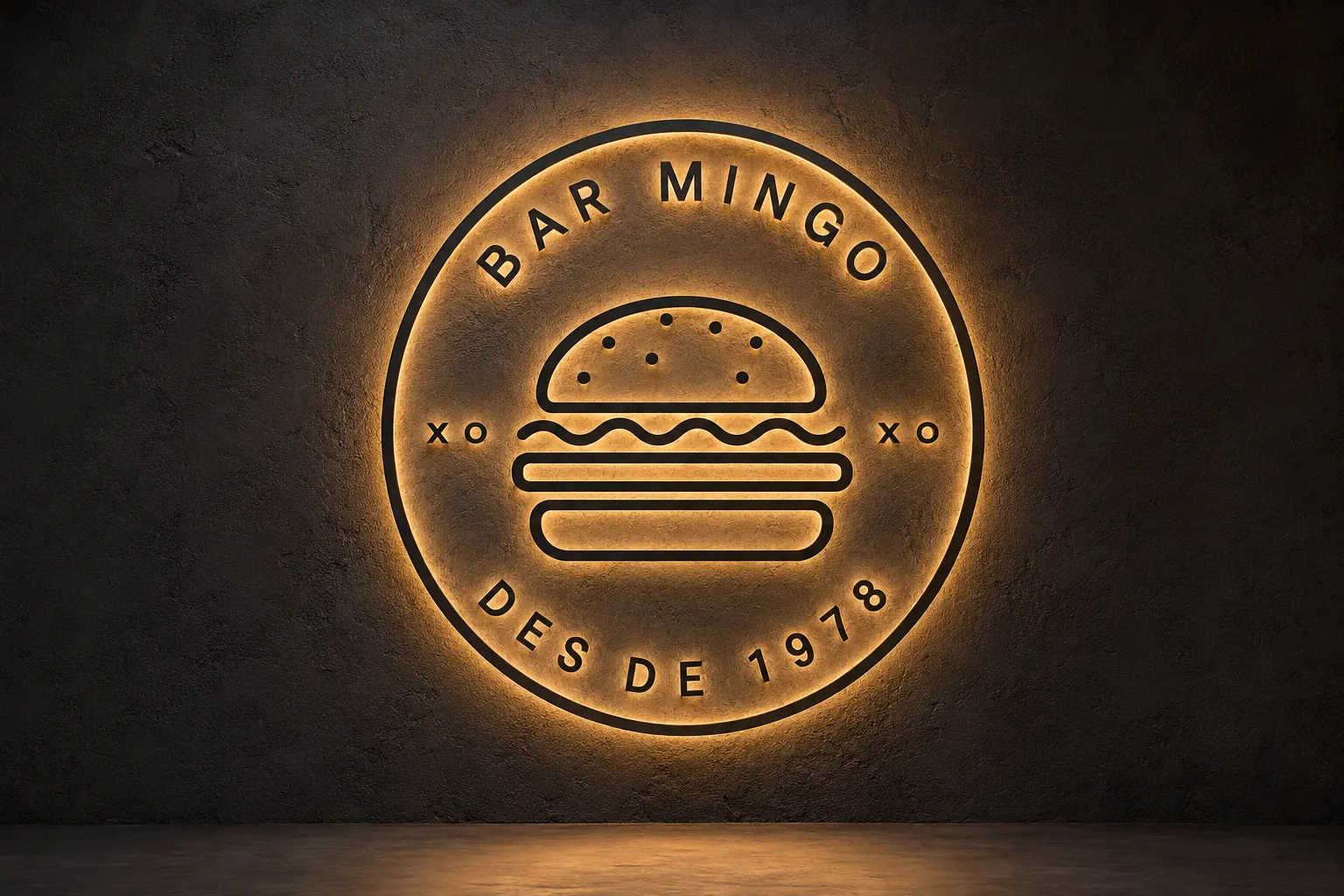 Rótulo luminoso de Bar Mingo